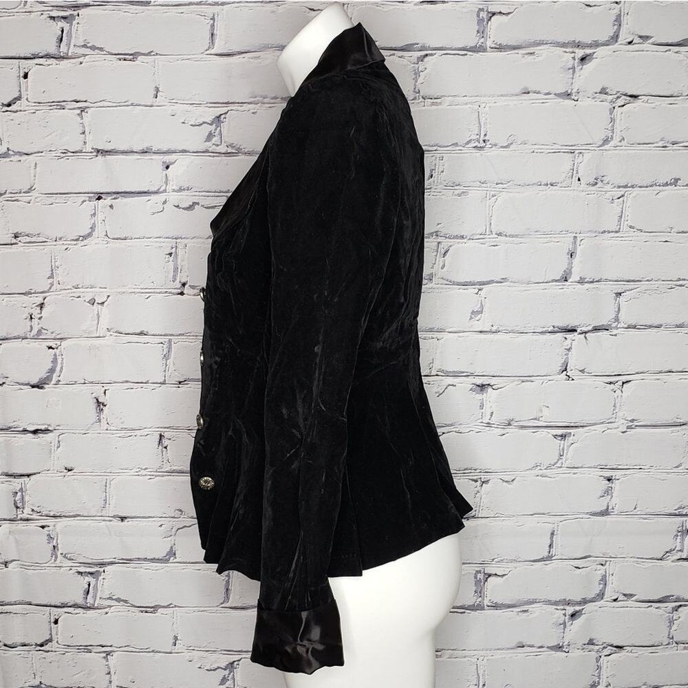Vintage Neusteters Denver Black Velvet Blazer Jacket - Picture 3 of 10